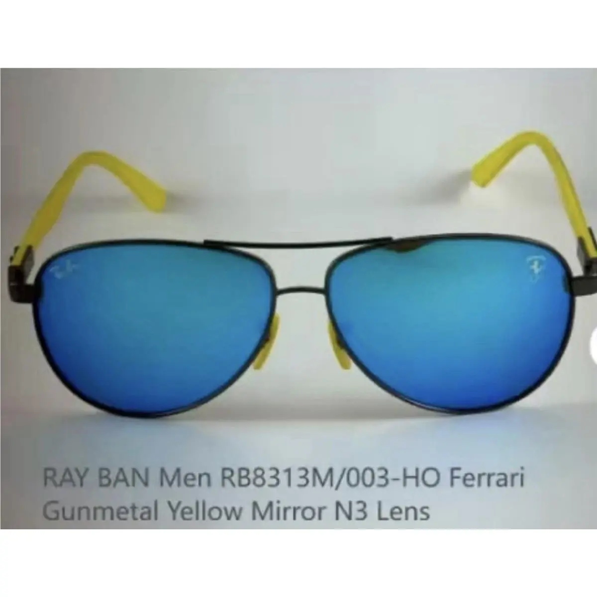 Ray-ban RB8313M Scuderia Ferrari Coll Black Yellow Blue Mirror