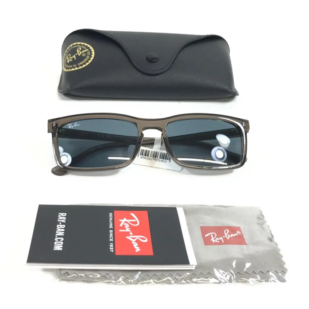 Ray-ban Sunglasses RB4435 6765/R5 Transparent Brown Frames w Blue Lenses 56 mm