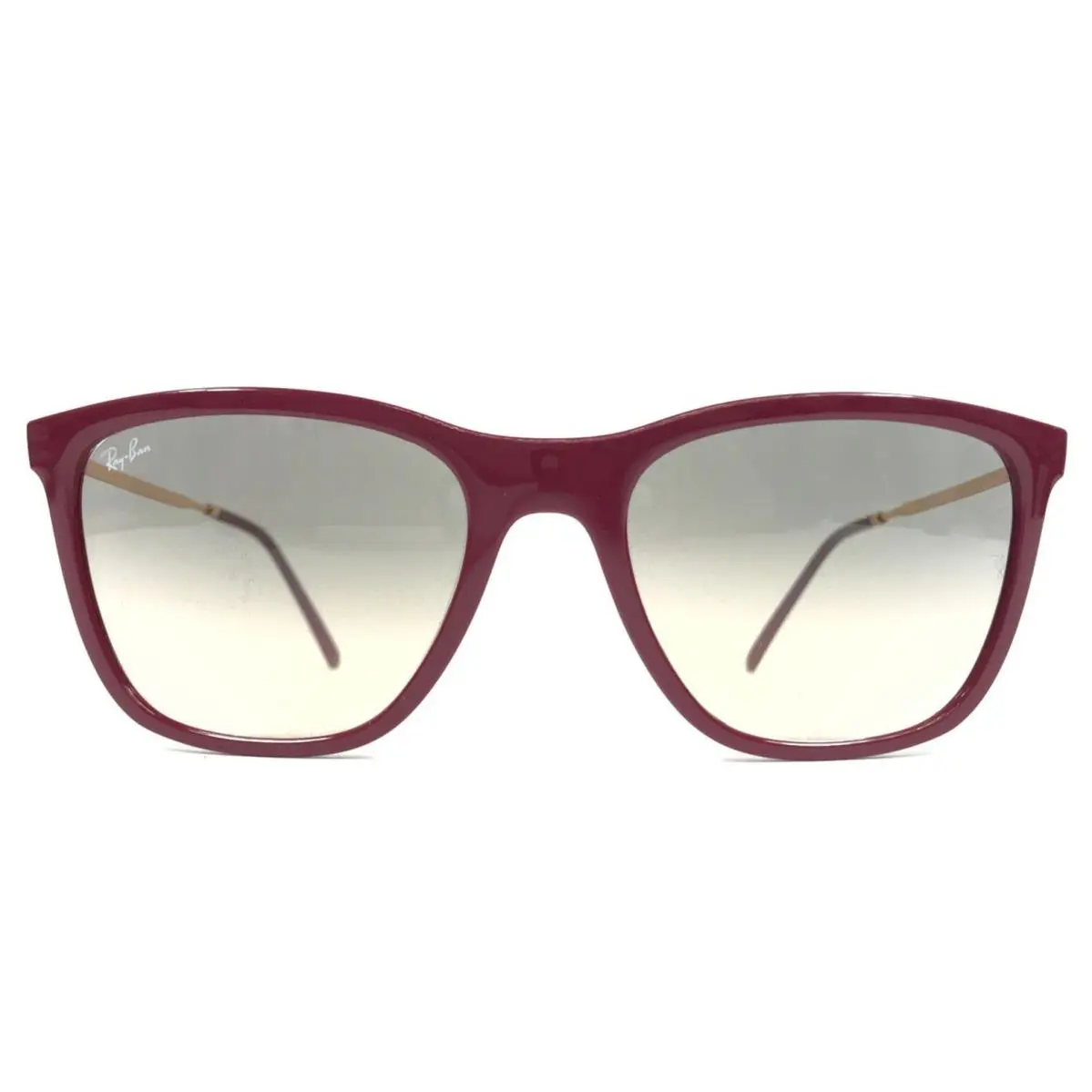 Ray-ban Sunglasses RB4344 6534/32 Burgundy Gold Frames w/ Gray Gradient Lenses