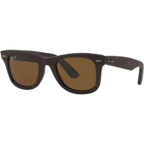 Ray-ban RB2140QM 1153N6 Sunglasses 50mm Leather Brown / Brown Polarized Lens