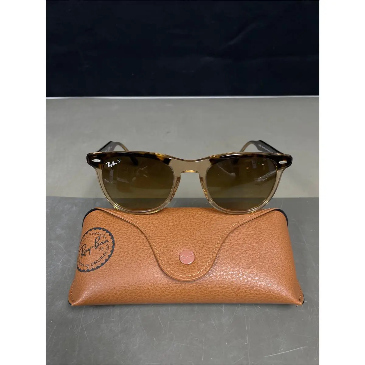 Ray-ban RB2398F Eagle Eye Asian Fit Polarized 1292M2 Men`s Sunglasses Tortoisesh