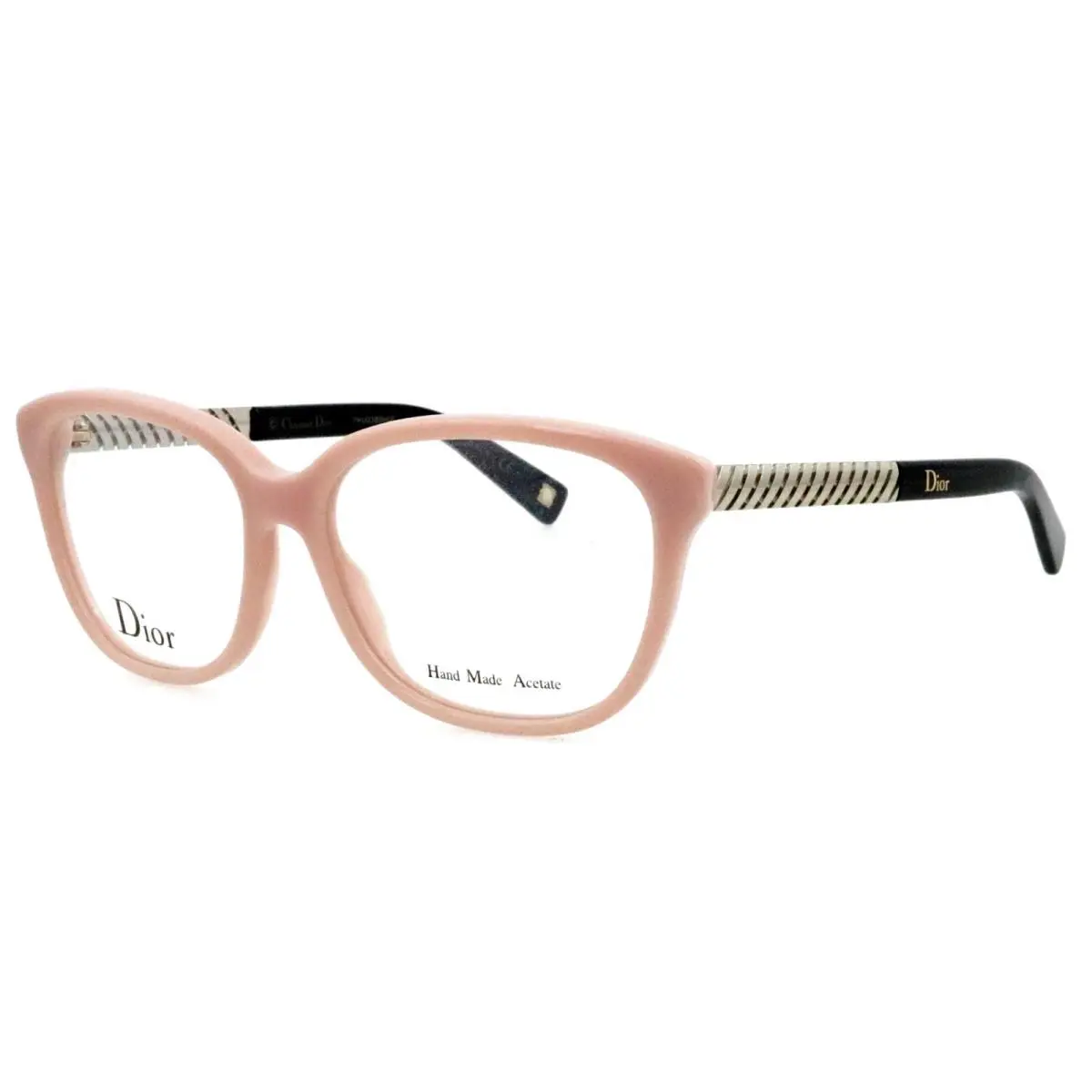 Christian  CD3256 Bsj 53mm Light Pink Black Eyeglasses Italy Unisex by Dior
