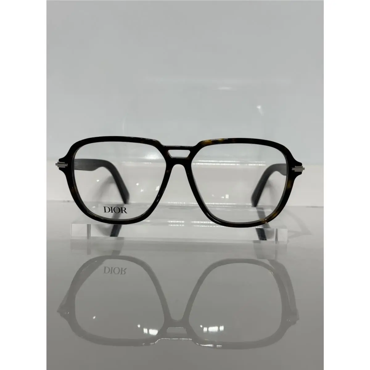 Dior Man DM500071/O Diorblacksuito AI Havana Acetate Men’s Eyeglasses 57mm