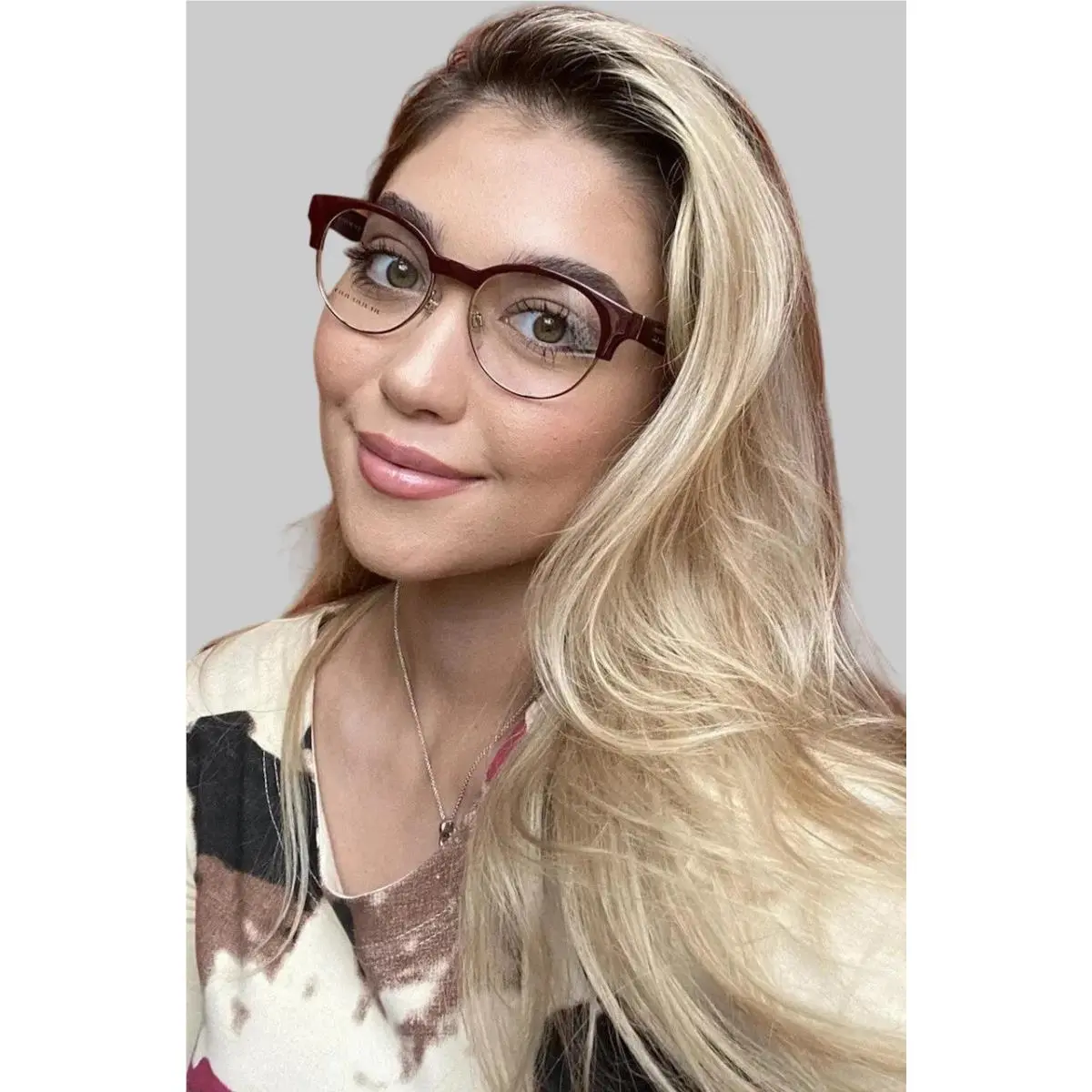 Burberry B22613687 50mm Burgundy Round Women Eyeglasses Frame