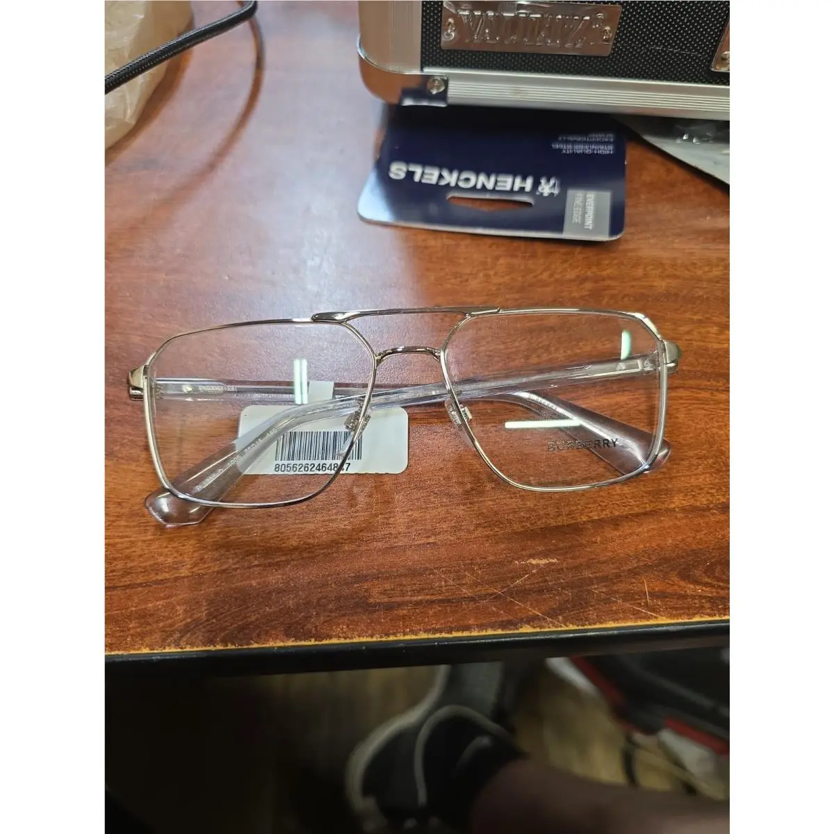 Burberry BE1395D 1003 Gunmetal Men`s 56 mm Eyeglasses
