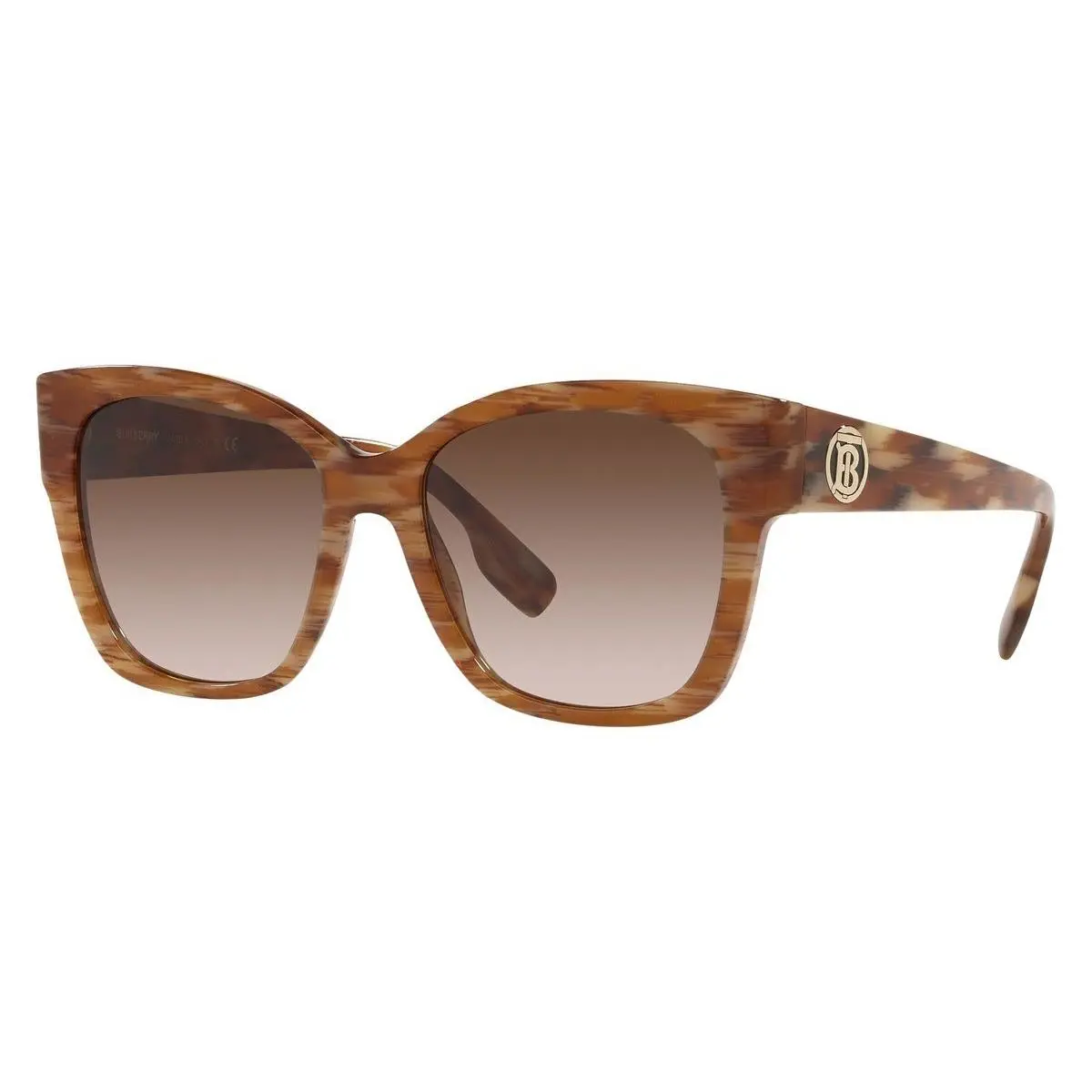 Burberry Ruth BE4345 391513 Sunglasses 54mm Brown / Brown Gradient Lens