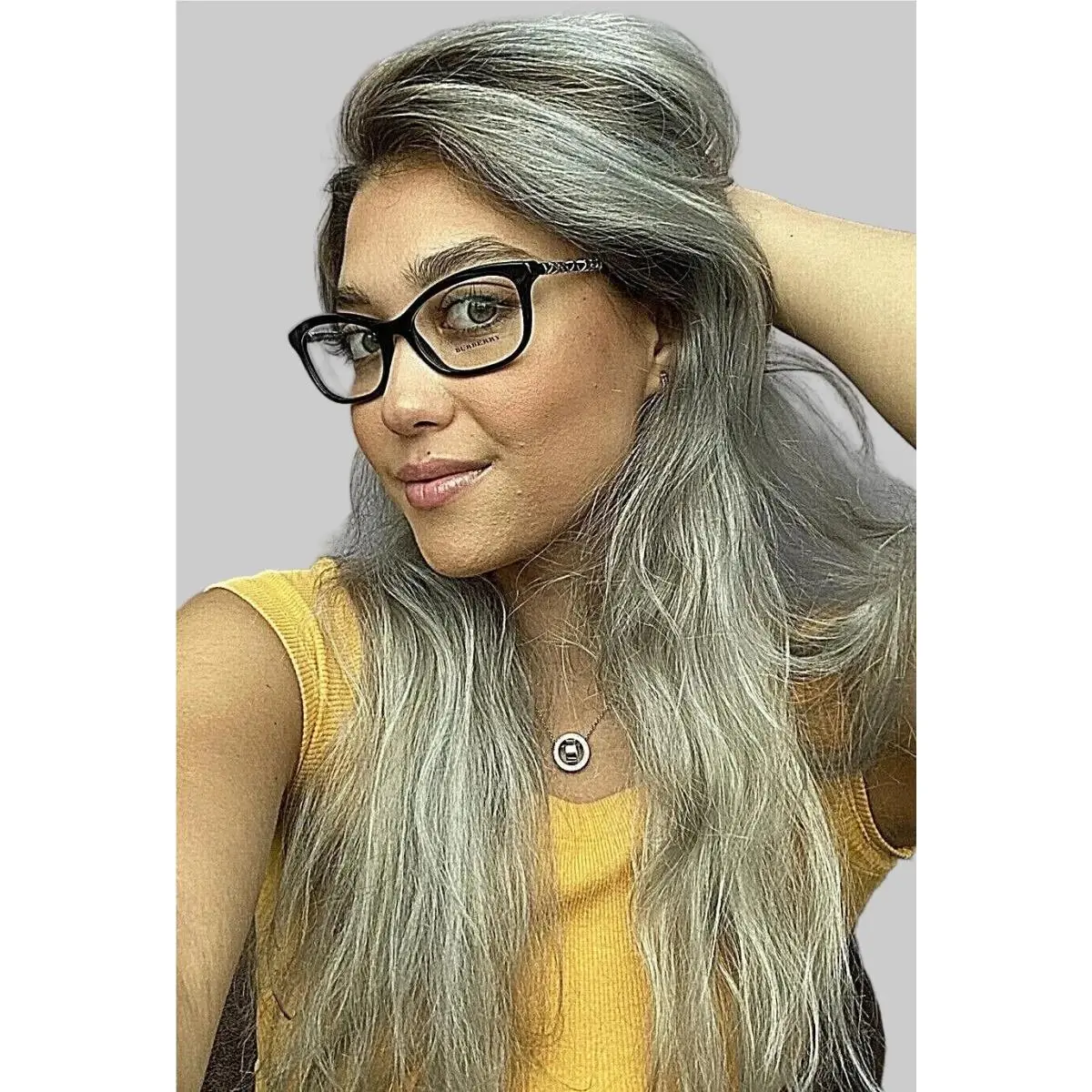 Burberry B 3122 3001 54mm Black Cat Eye Rx-able Women`s Eyeglasses Frame