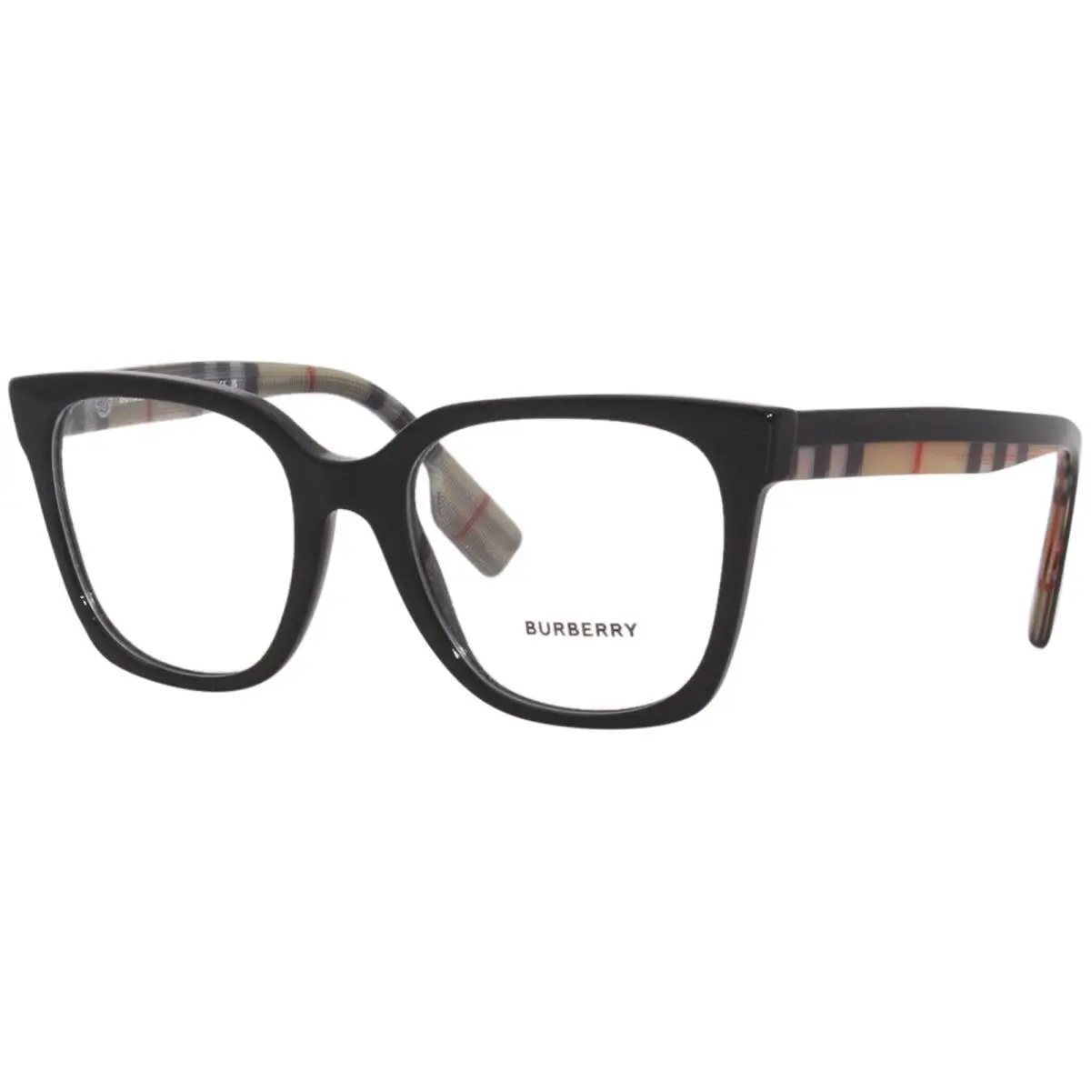 Burberry BE2347 3942 Eyeglasses Frame Women`s Black Full Rim Square Shape 52mm