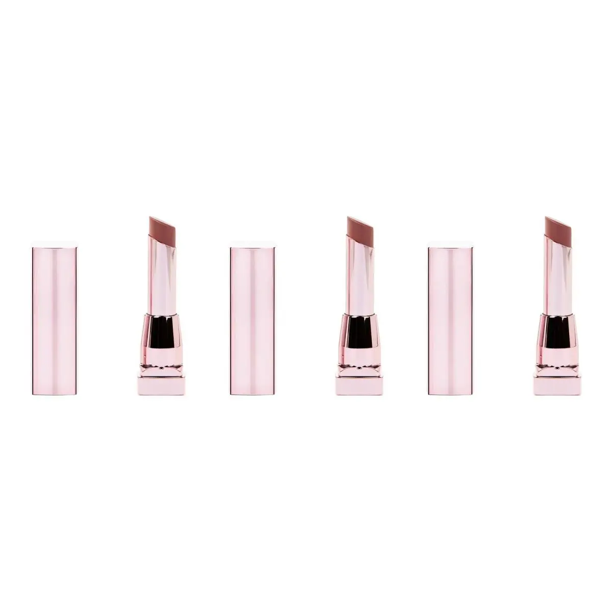 Color Sensational Shine Lipstick Spicy Mauve 3-Pack by Maybelline