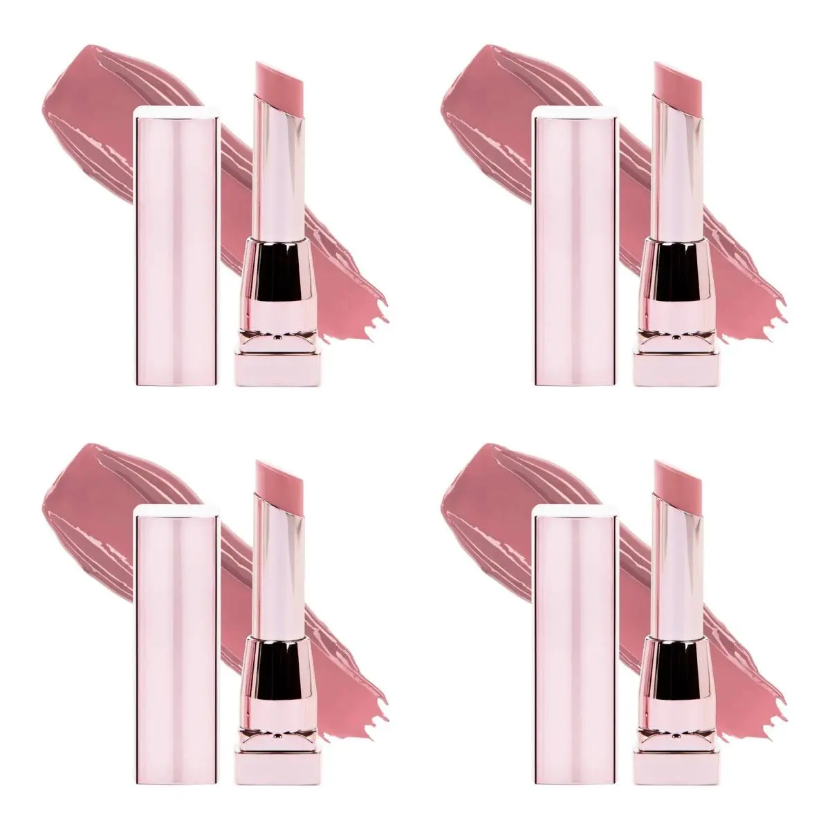 Maybelline Color Sensational Shine Lipstick Undressed Pink Pack of 4
