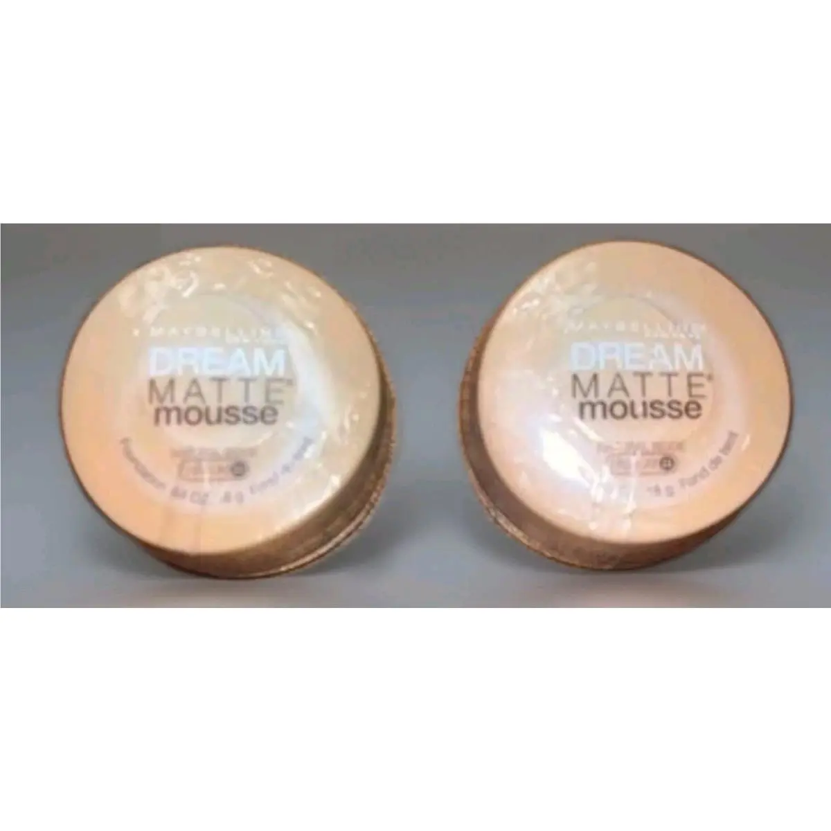 2 Pack Maybelline Dream Matte Mousse Foundation Natural Beige Medium 2.5