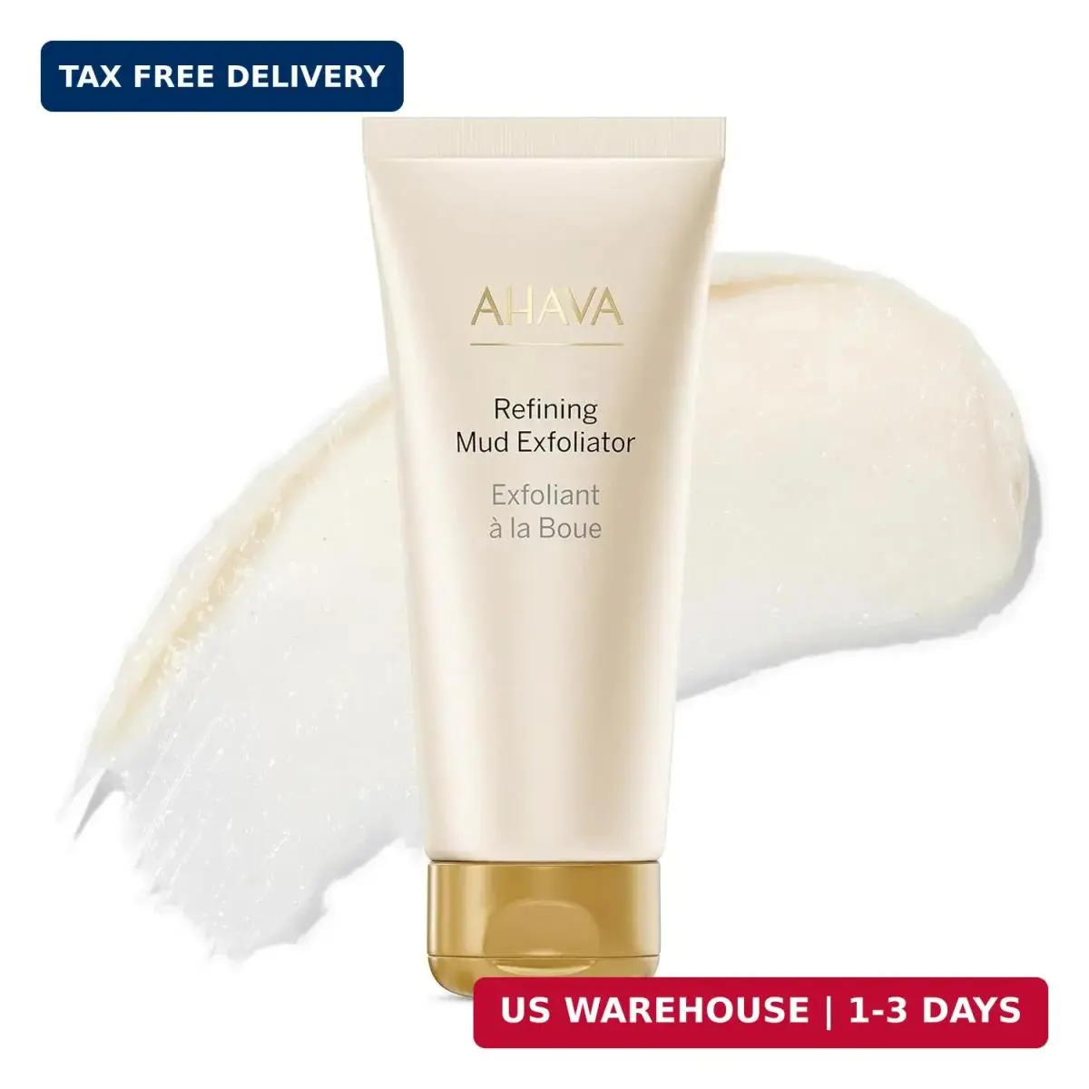 Ahava Time To Clear Facial Mud Exfoliator - Gentle Mud-based Scrub to Purify ex