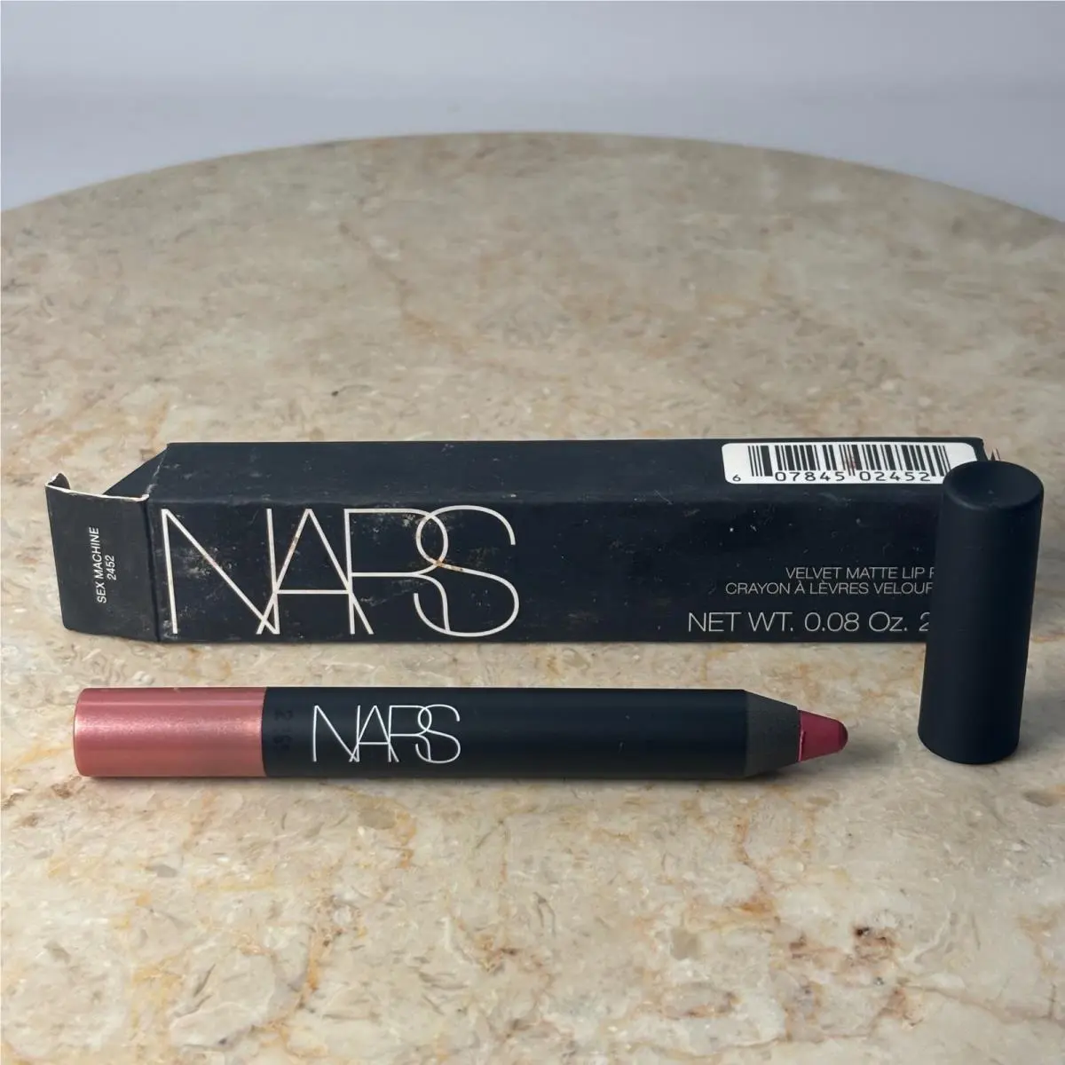 Nars Velvet Matte Lip Pencil 0.08oz Sex Machine 2452 Pink Mauve Matte Crayon