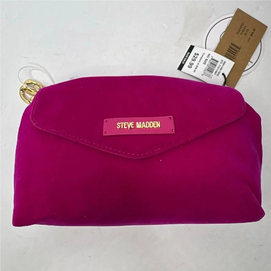 Steve Madden Blyn Pink Velvet Clutch/wristlet DM248200