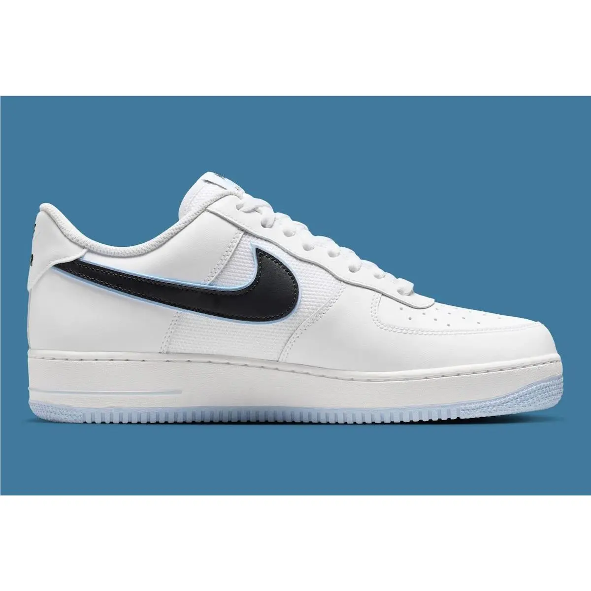 Nike Air Force 1 Low `07 ` White Black Hydrigen Blue` - IQ7593-100