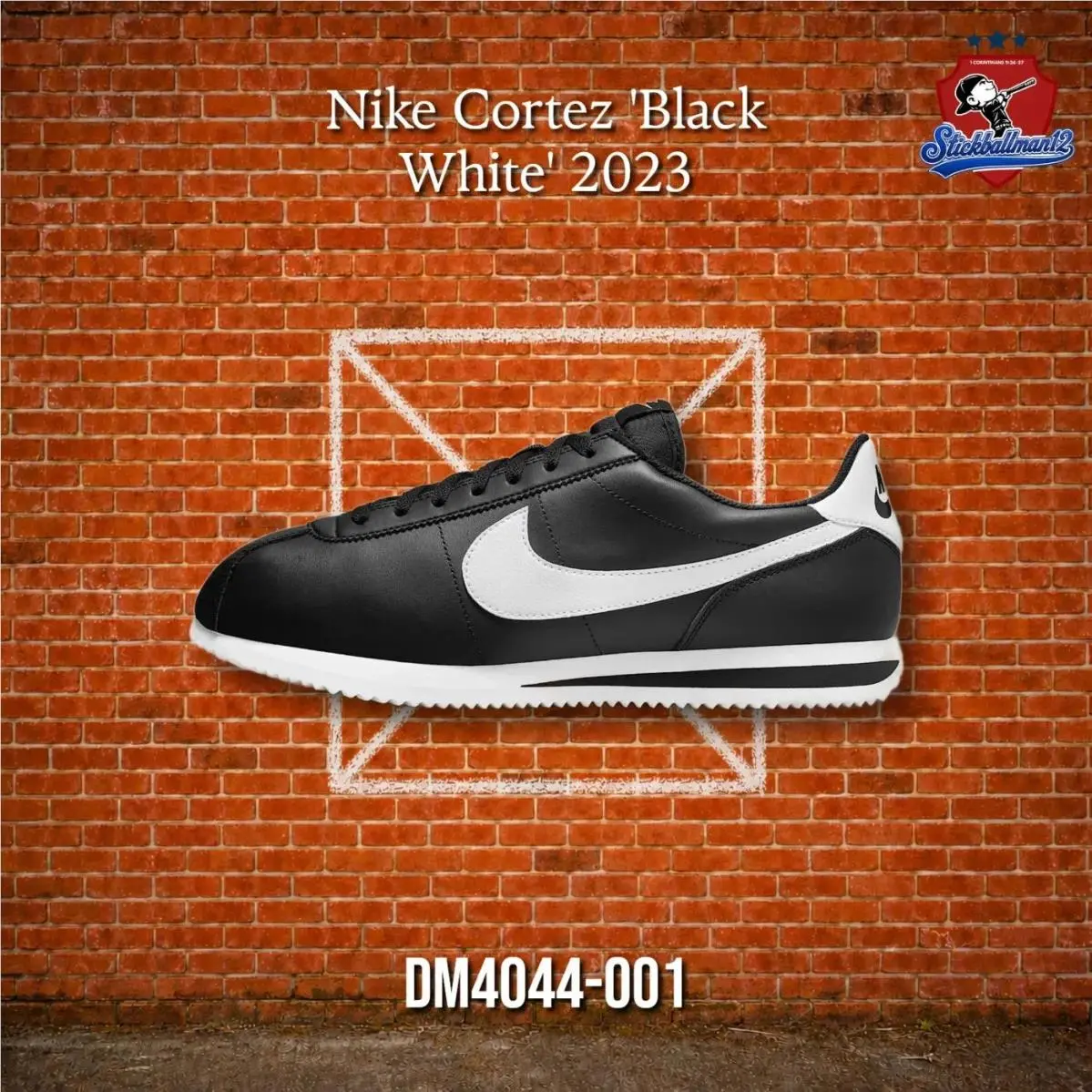 Nike Cortez Basic Black White 2023 DM4044-001 - Multicolor