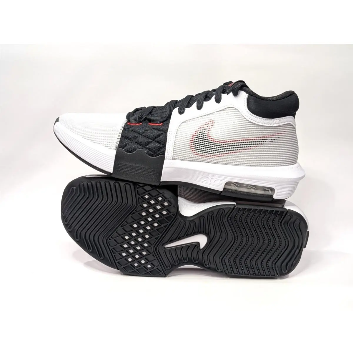 Nike shoes - Nike LeBron Witness 8 - LeBron Witness - FB2239-103 - White/Black/Red 2