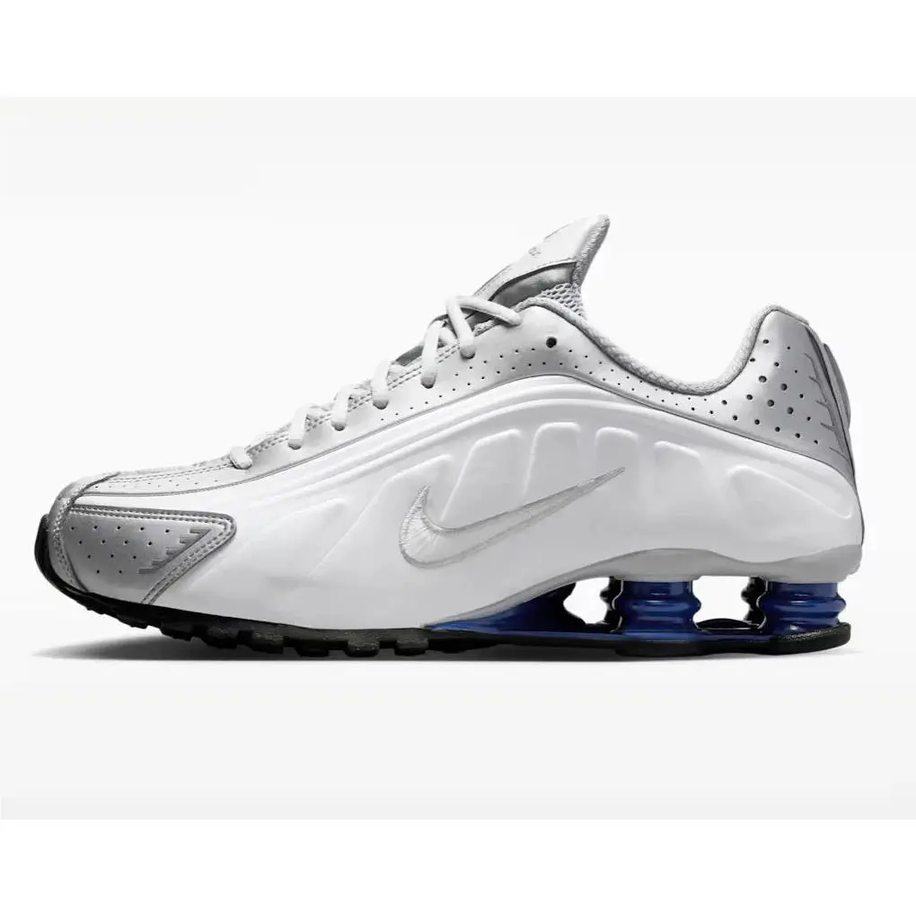 Nike Shox R4 Metallic Silver Deep Royal Blue - HQ1988-102