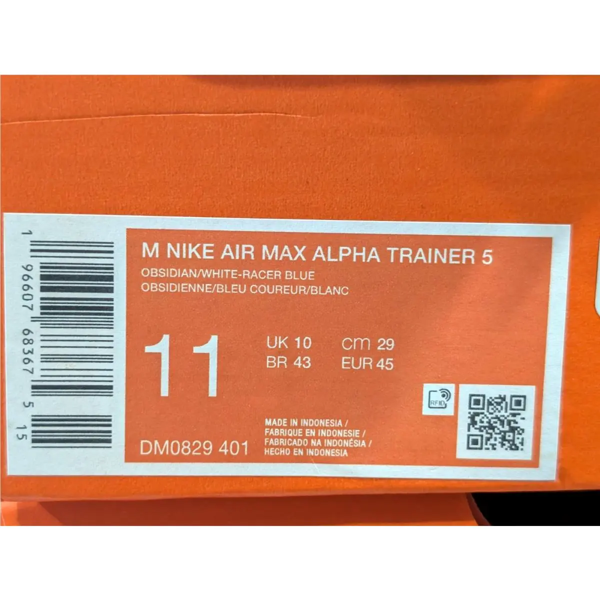 Nike shoes - Nike Air Max Alpha Trainer 5 - DM0829-401 - Obsidian/White/Blue 18