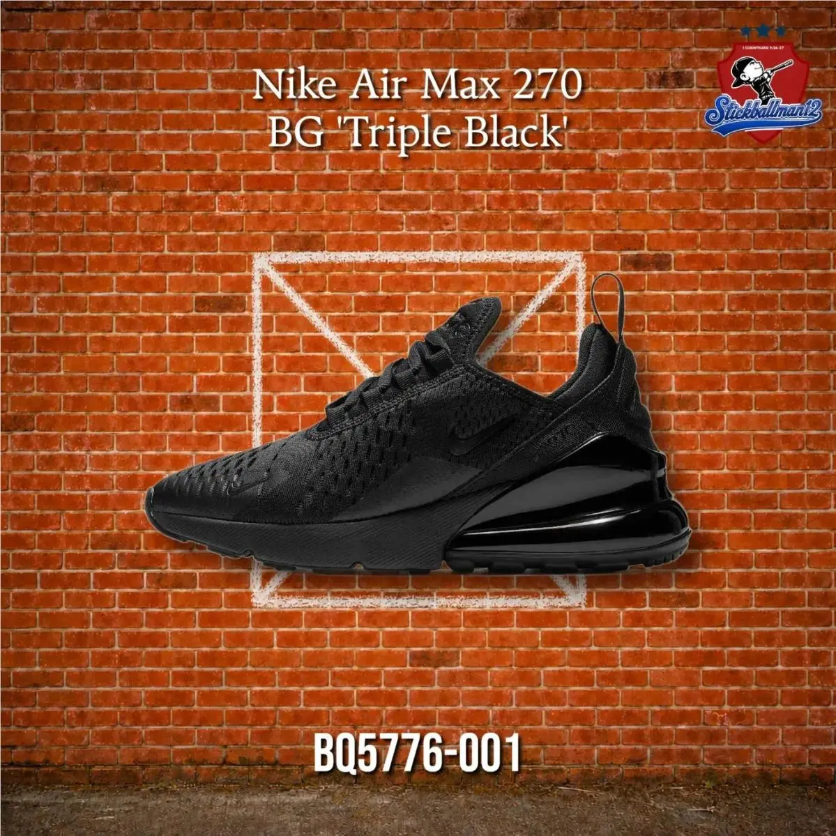 Nike Air Max 270 Black GS - BQ5776-001 - Multicolor