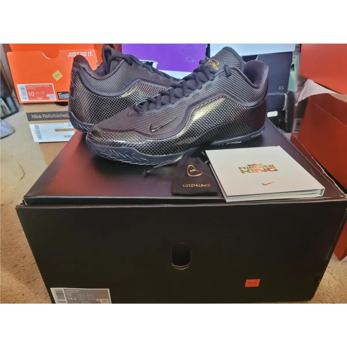 Nike Air Zoom Lebron James Xxiii 23 Masked Menace Triple Black Carbon IH1513 004