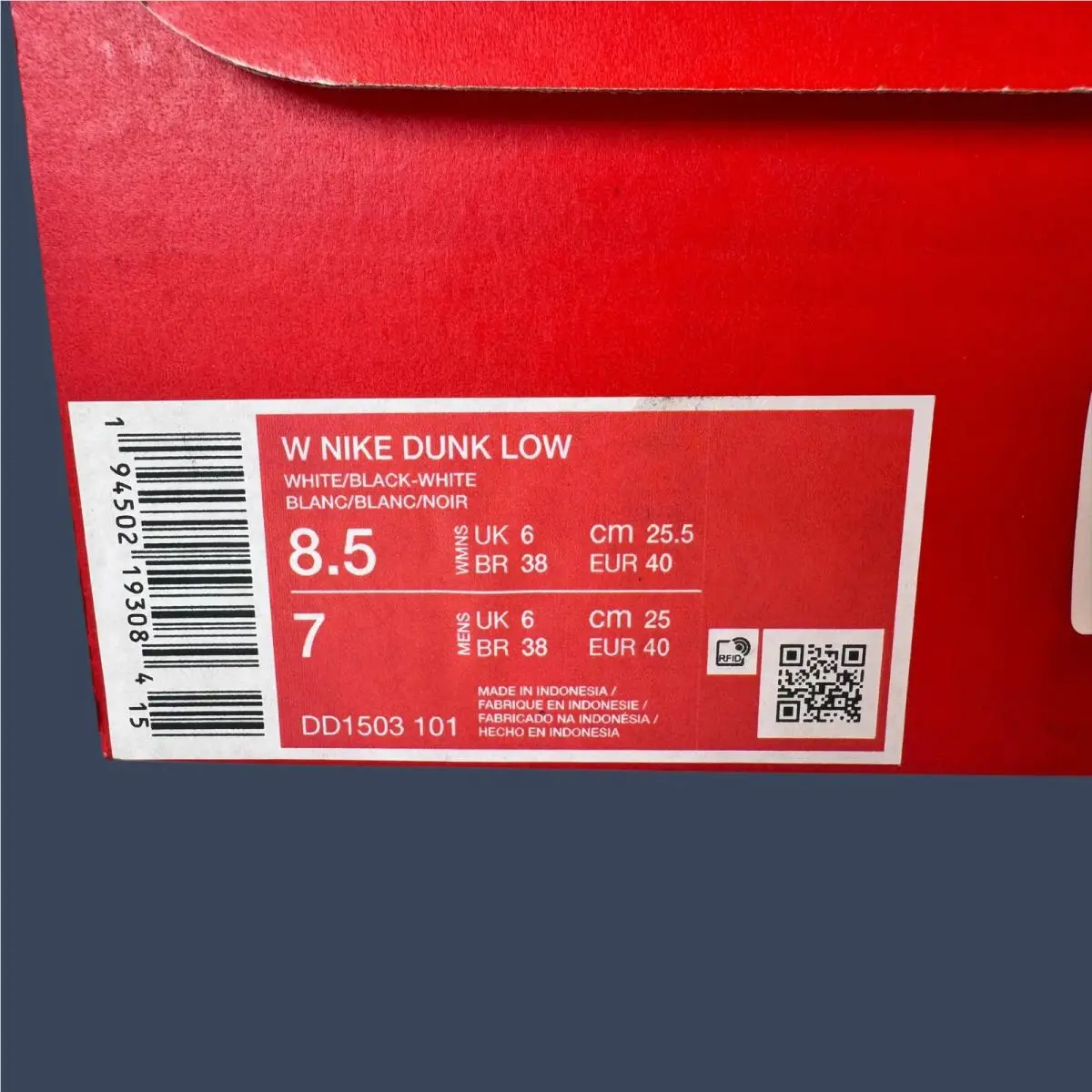 Nike shoes - Women’s Nike Dunk Low White Black DD1503-101 8