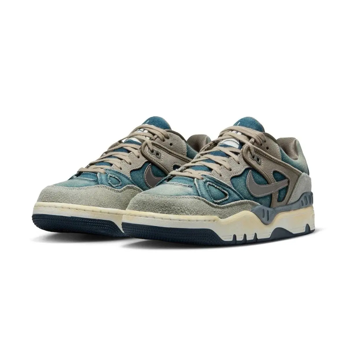 HQ0262-001 Nigo® × Levi`s × Nike Air Force 3 Low Olive Grey Men`s - Gray