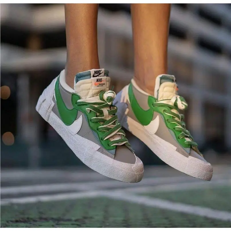 Nike Sacai Blazer Low Mens Size Shoes Size Green White DD1877-001