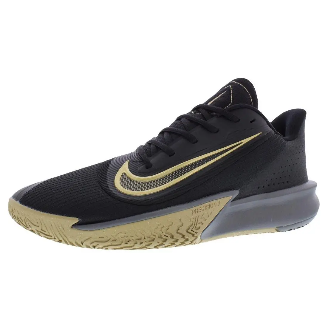 Nike Precision Vii Unisex Shoes - Black/Metallic Gold, Main: Black
