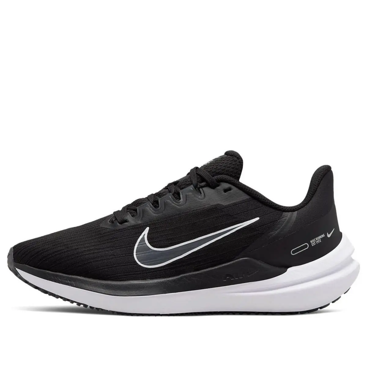 Nike Air Winflo 9 / Mens DD6203 001 / Black-white- Dark Smoke Grey