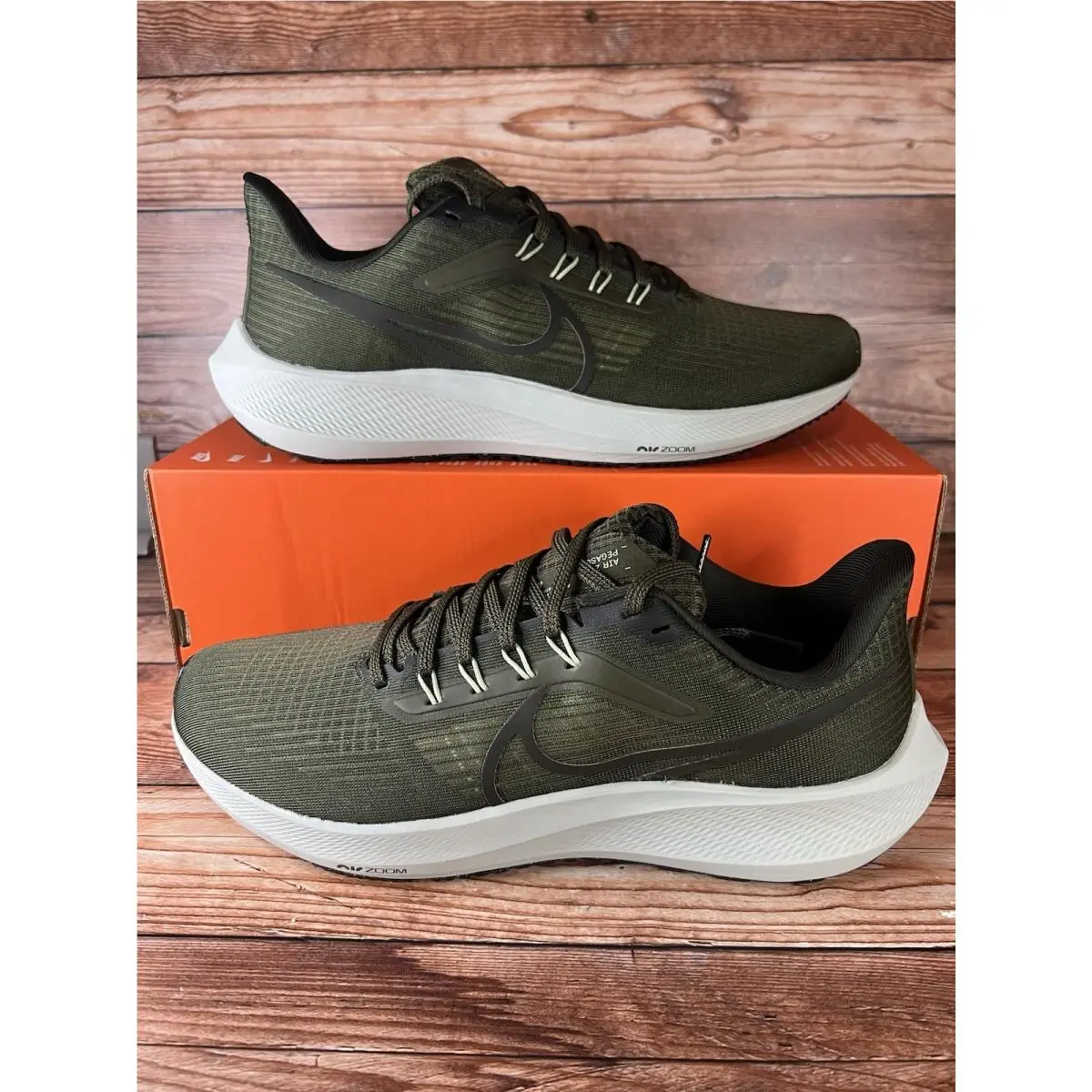 Nike Air Zoom Pegasus 39 Cargo Khaki DH4071-300 Men`s Sizes Athletic Shoes