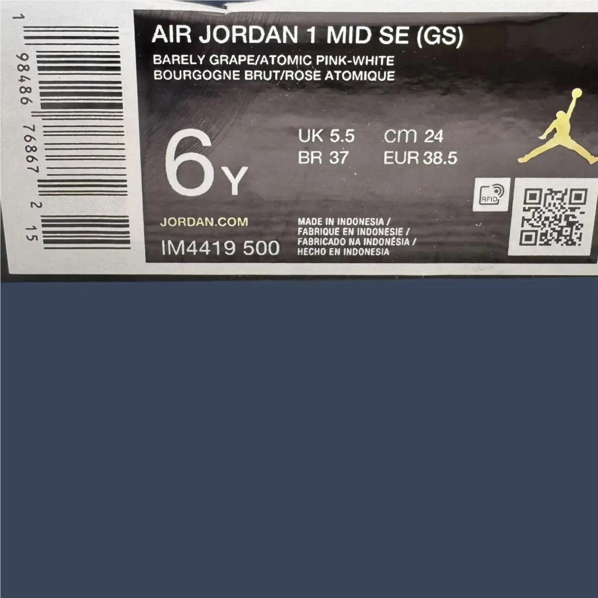 Nike shoes - Air Jordan 1 Mid Barely Grape/Atomic Pink – IM4419-500 7
