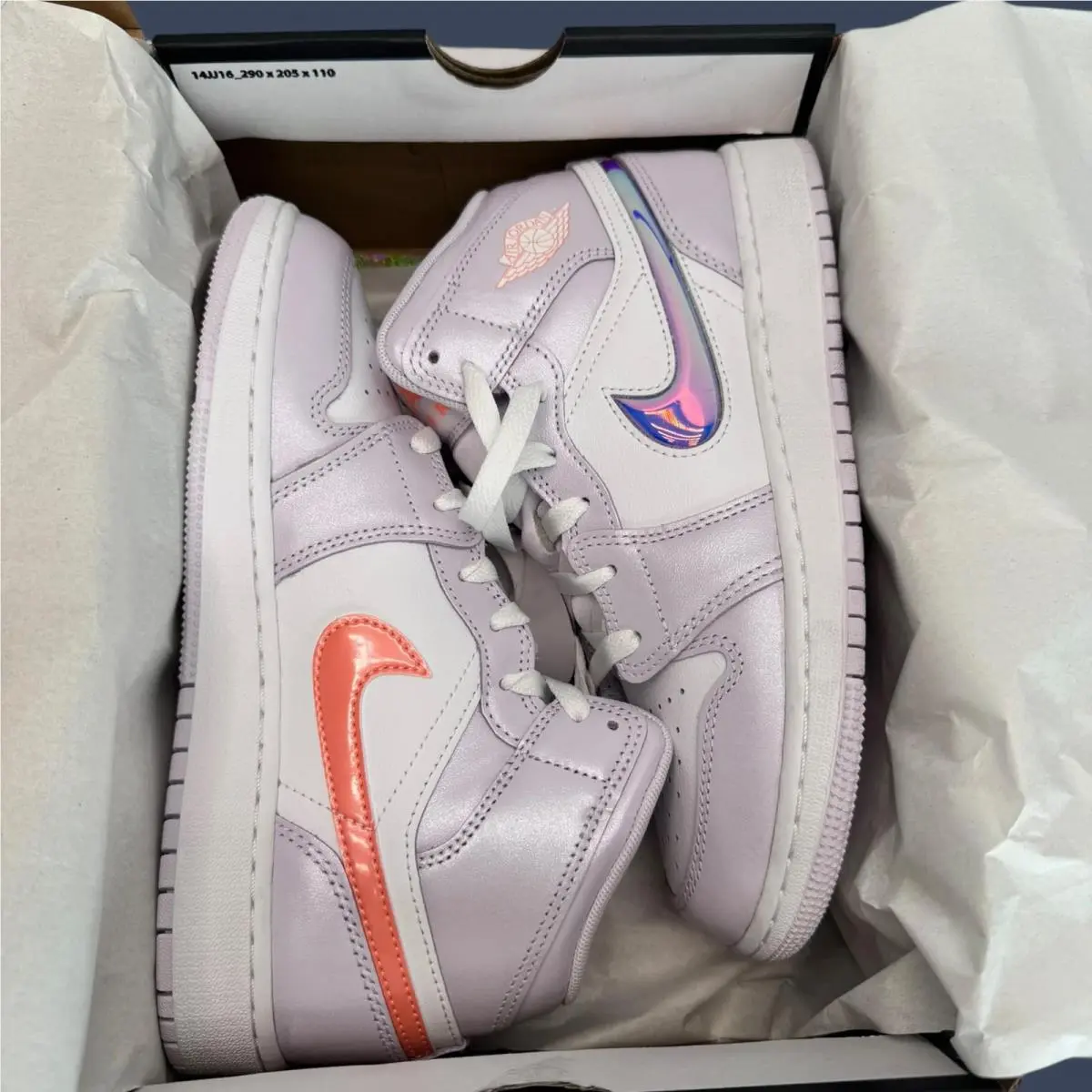 Nike shoes - Air Jordan 1 Mid Barely Grape/Atomic Pink – IM4419-500 16