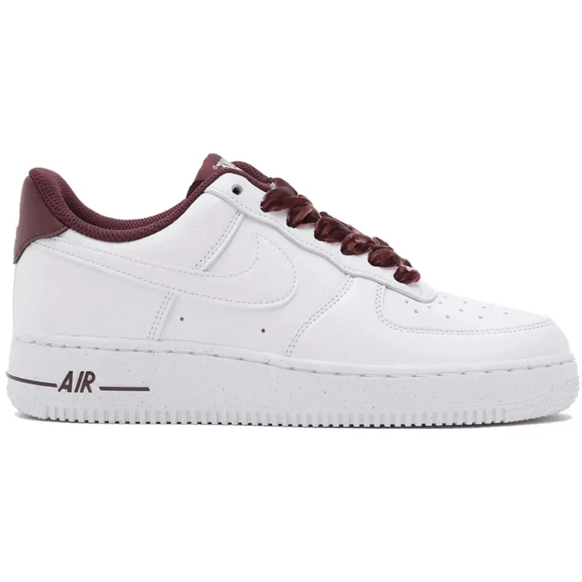 Nike Air Force 1 Low `07 Vintage White Burgundy Crush Women`s - HV4403-600