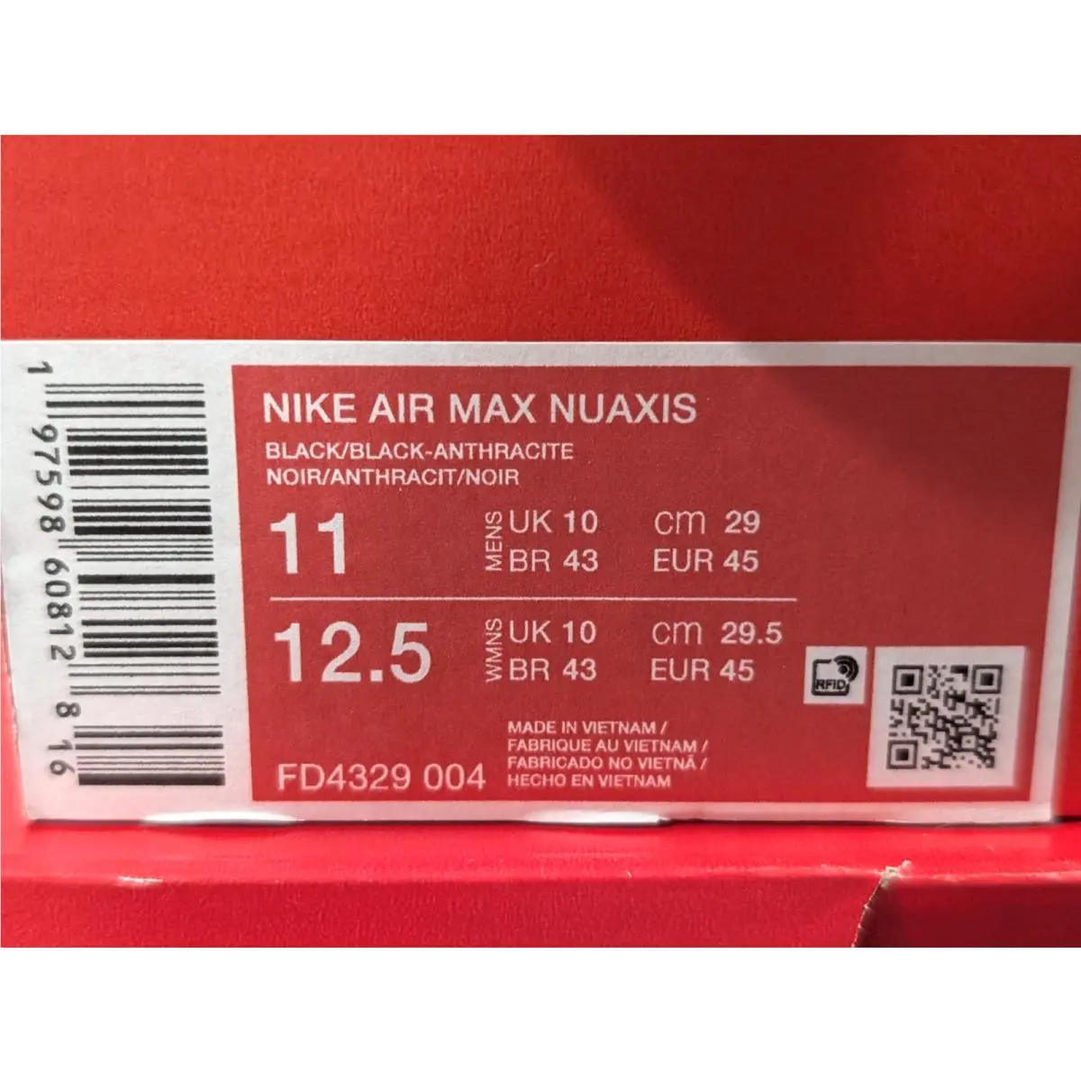 Nike shoes - Nike Air Max Nuaxis - Air Max Nuaxis - FD4329-004 - Black/Anthracite 9