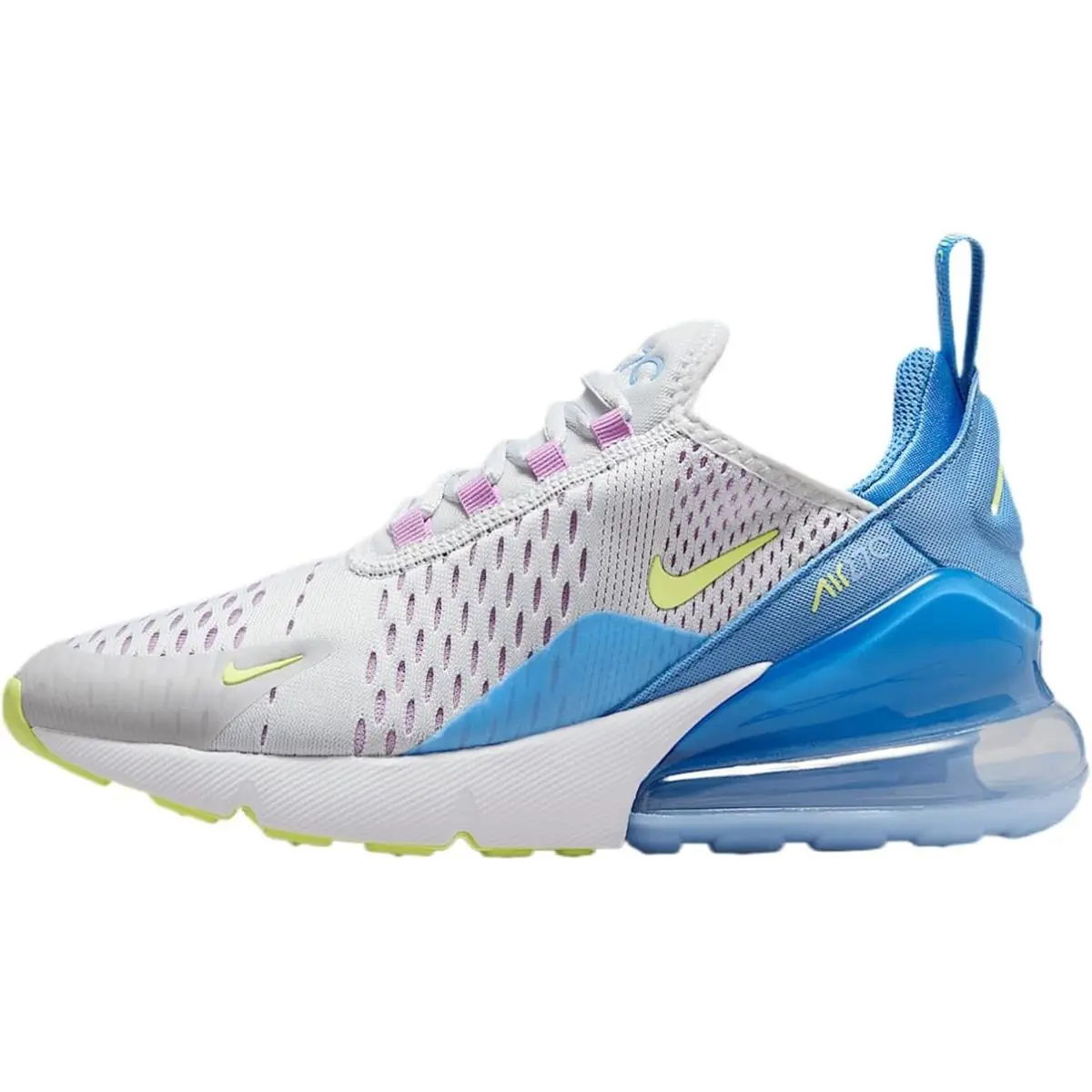Big Kid`s Nike Air Max 270 BG Pure Platinum/lt Lemon Twist IB4401 043