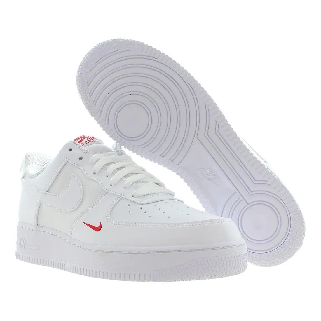 Nike shoes - White/White/University Red, Main: White 3