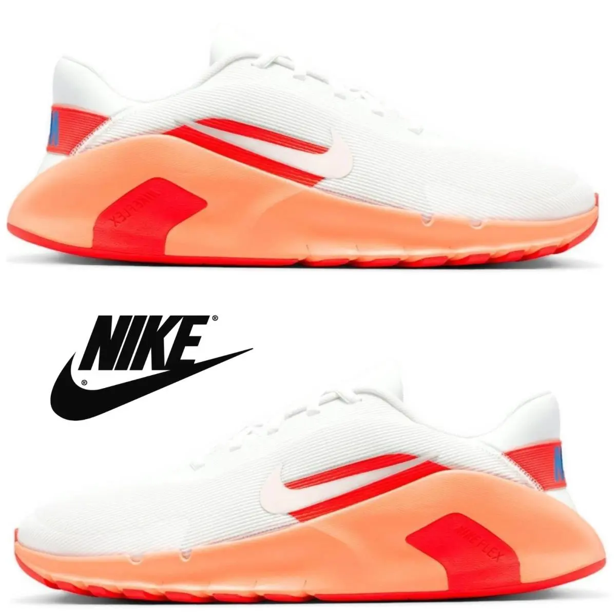 Nike shoes - Nike Flex Train - Flex Train - Orange, Maufacturer: Summit White/Orange Pulse/Hot Lava/Phantom 6