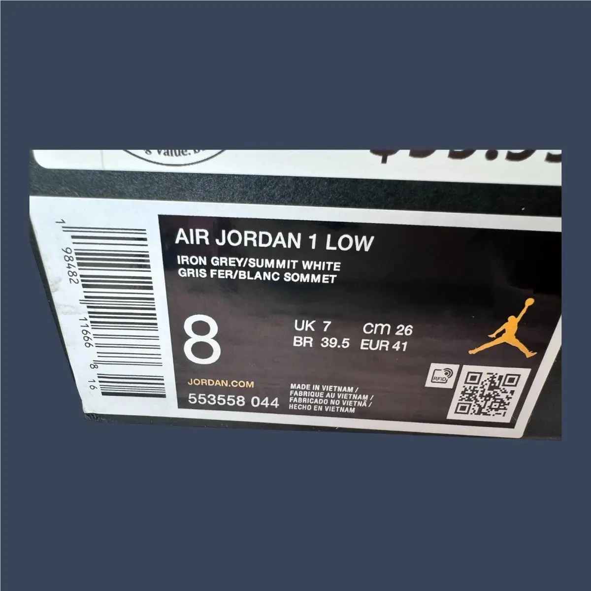 Nike shoes - Nike Air Jordan 1 Low Iron Grey/Summit White 553558-044 18