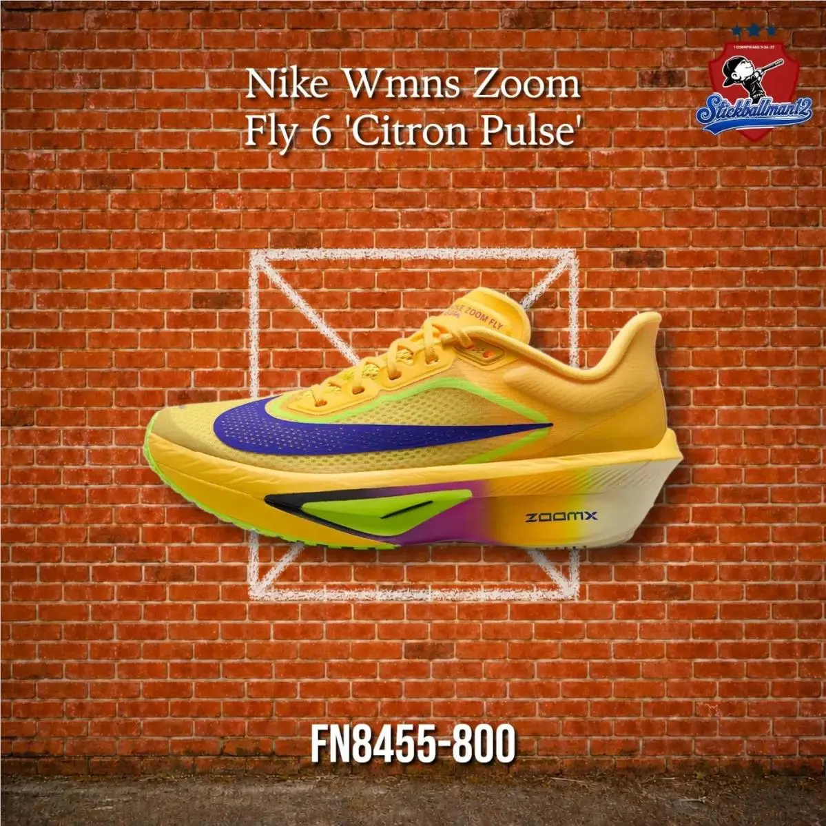 Nike Zoom Fly 6 Citron Pulse Indigo Burst Woman FN8455-800 - Multicolor