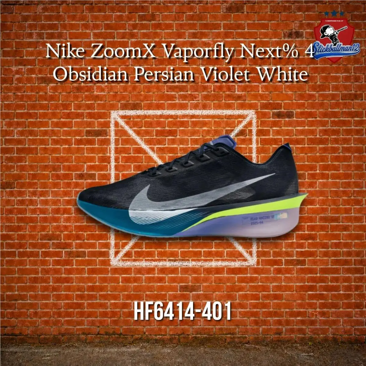 Nike Zoomx Vaporfly Next% 4 Obsidian Persian Violet White - HF6414-401 - Multicolor