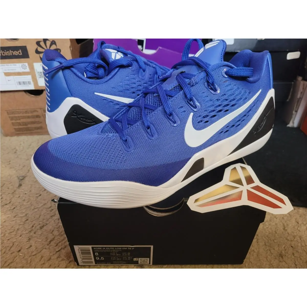 Nike Air Zoom Kobe Bryant IX Elite Low EM TB Protro Game Royal White IH5095 400