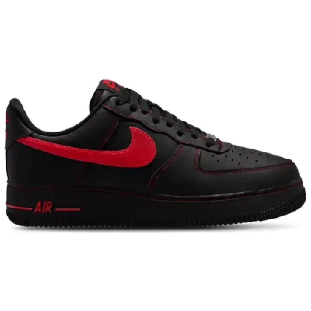 Men`s Nike Air Force 1 `07 LV8 Black/university-red-black HQ2037 005 - 11