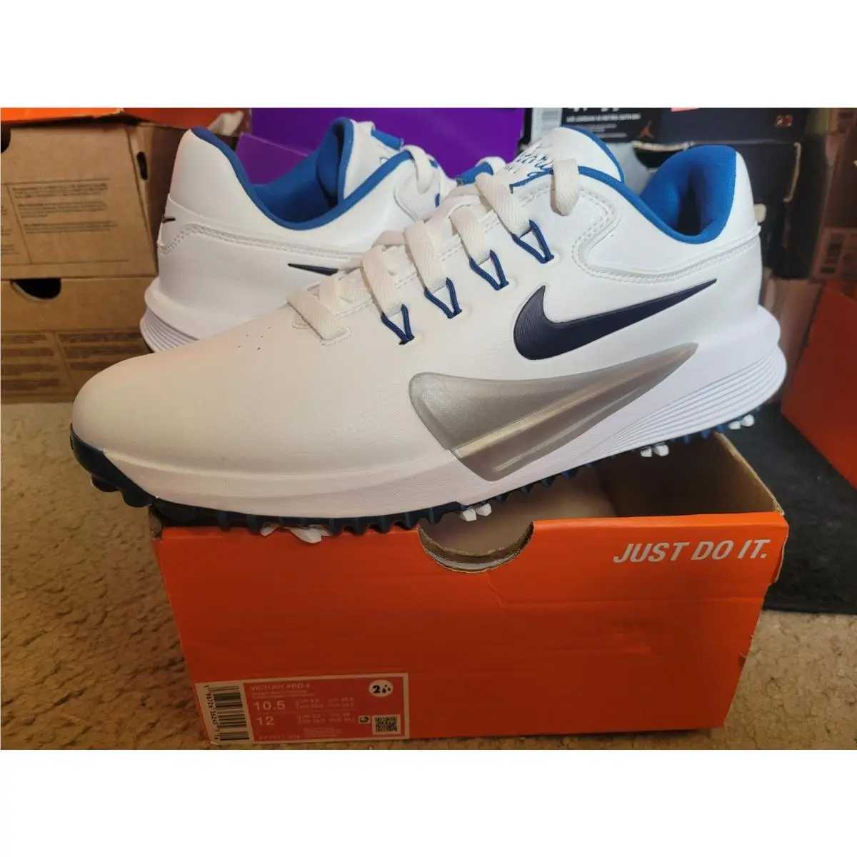 Nike Air Zoom Victory Pro IV 4 Golf Summit White Obsidian Court Blue FZ7611 104