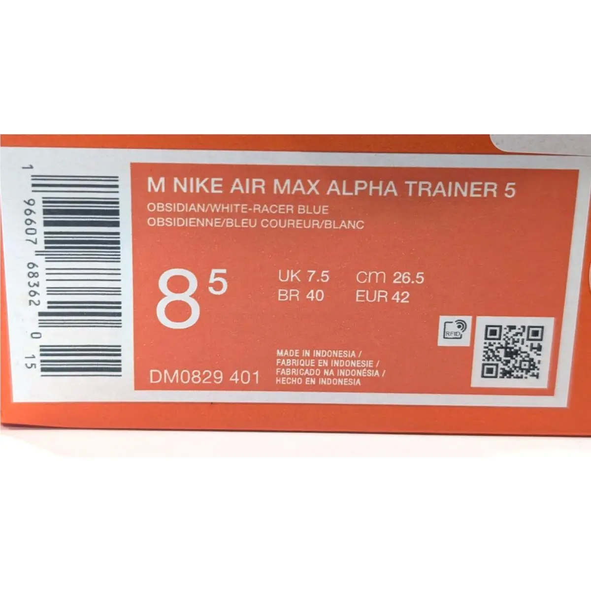 Nike shoes - Nike Air Max Alpha Trainer 5 - DM0829-401 - Obsidian/White/Blue 8