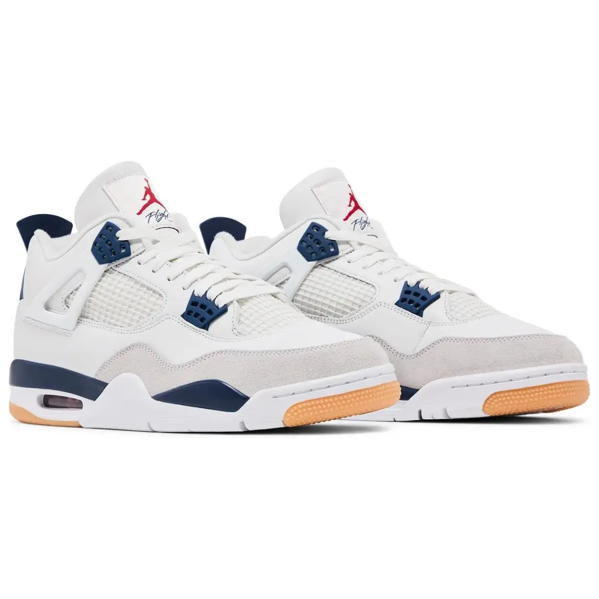 Nike shoes - Air Jordan Retro 4 - Air Retro - DR5415 100 - Sumit White/White/Navy/Neutral Grey/Gum Yellow/Varsity Red 1