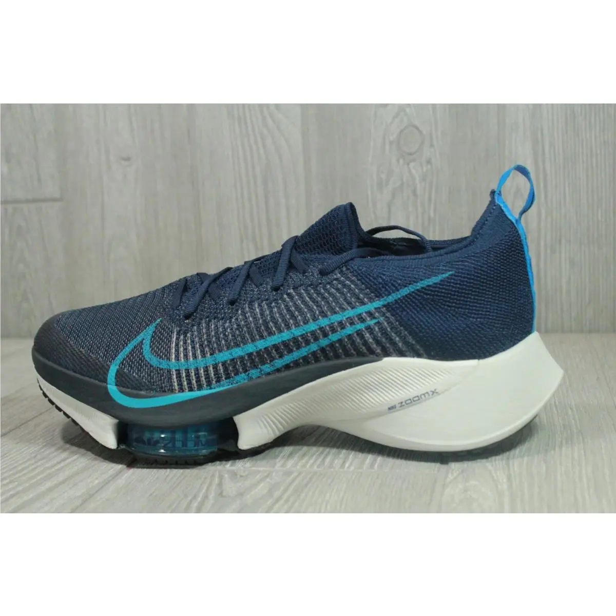 Nike Air Zoom Tempo Next% Flyknit Men`s Running Shoes Blue CI9923-401 Sz 11