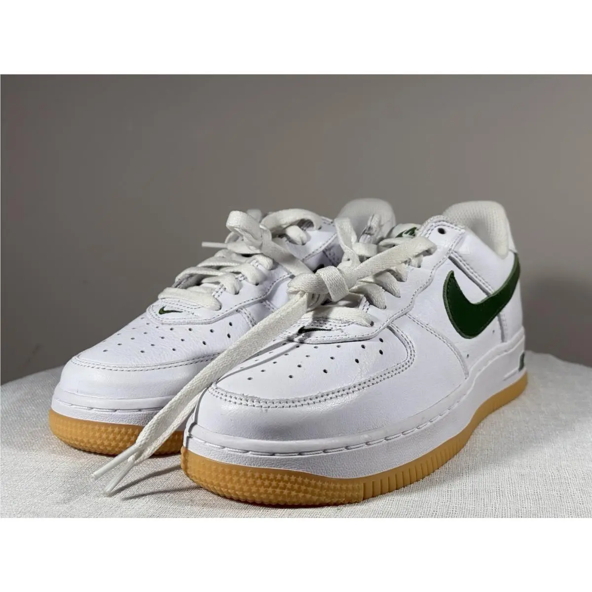 Nike shoes - Nike Air Force 1 Low - FD7039-101 - White/Forest Green/Gum Yellow 3