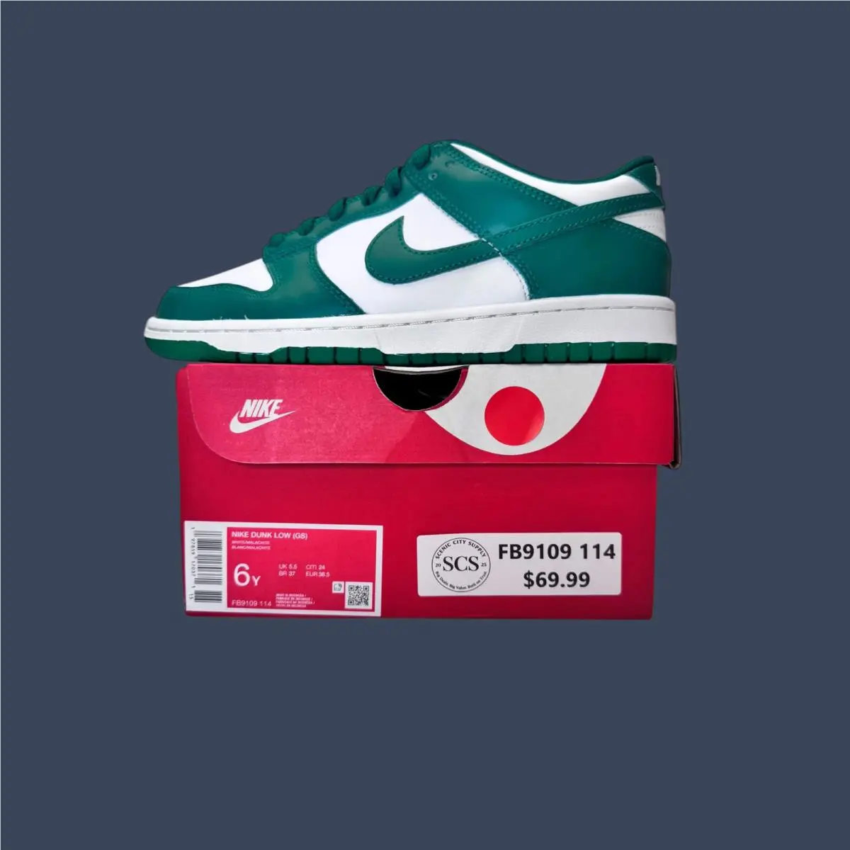 Nike shoes - Nike Dunk Low GS White/Malachite – FB9109-114 16