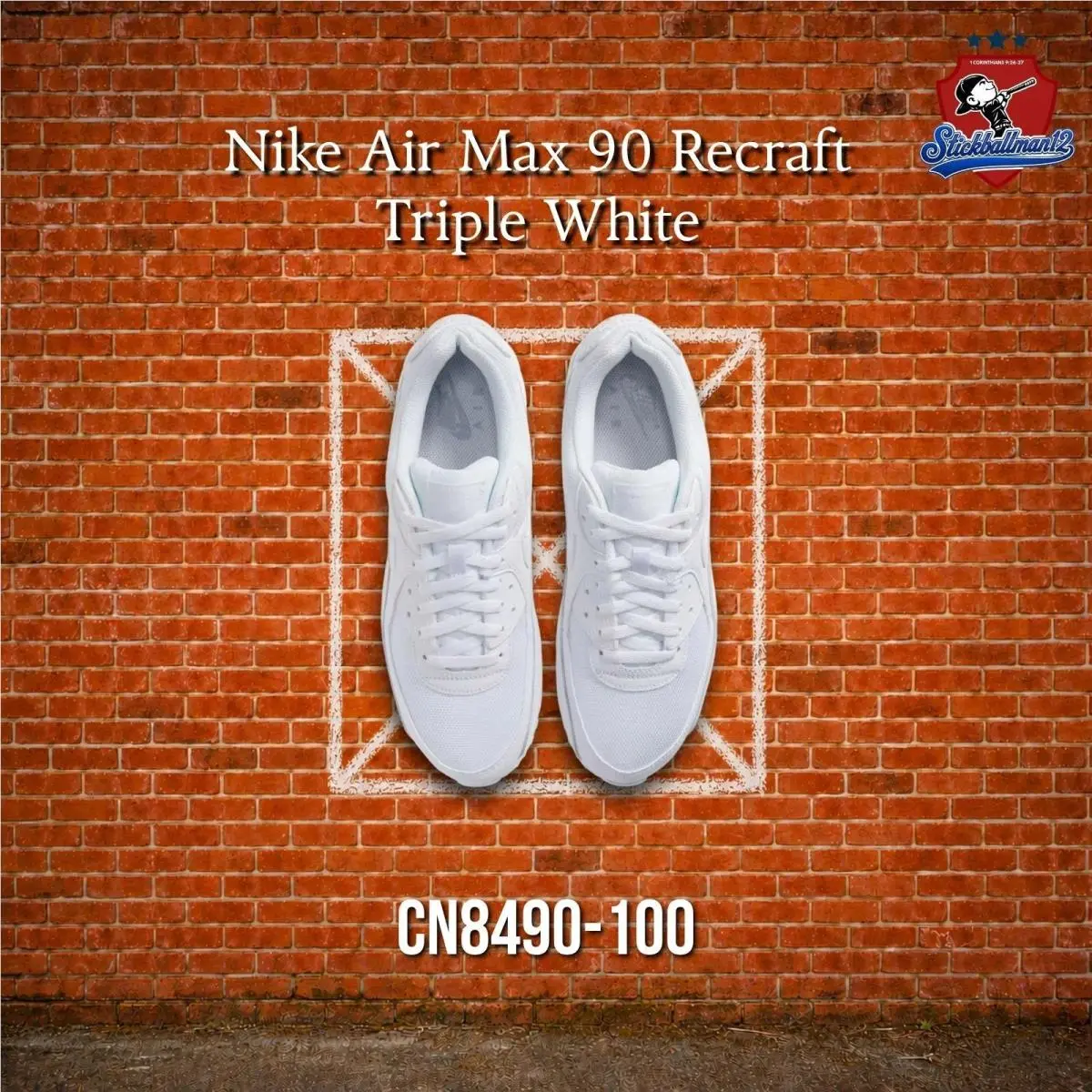 Nike Air Max 90 Recraft Triple White CN8490-100